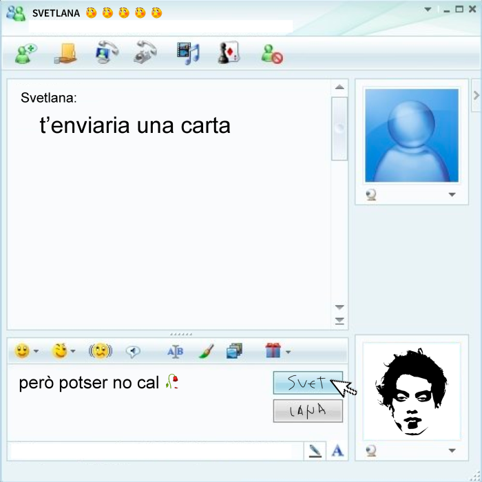Svetlana - t' enviaria una carta - Portada